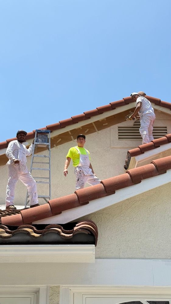 Rodrigo's crew at work on a Los Angeles project